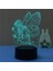 3D Melek Gece Lambası 16 Renk Değişimi LED Uzaktan Kumanda Co (Yurt Dışından) 4