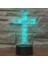 Gitar Optik Illusion 3D LED Sensör Gece Lambası Jesus Cross (Yurt Dışından) 1