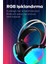 Kablosuz Oyuncu Kulaklığı 7.1 Full Rgb Işıklı Stereo Profesyonel Ses Kulaküstü Mikrofonlu Gaming 4