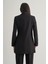 Bağlama Detaylı Siyah Krep Blazer Ceket 3