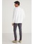 Rodrigo Erkek Bisiklet Yaka Scuba interlok Emboss Baskı Ekru Sweatshirt 6