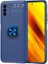 Xiaomi Poco M3 Kılıf Crcr Ravel Silikon Kapak-Mavi 1