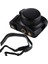 Panasonic Lumix Gf7 / Gf8 / Gf9 Için Kayışlı Pu Kamera Çantası Siyah (Yurt Dışından) 4