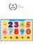 Premium Sayılar Ahşap Bul Tak Puzzle Eğitici Oyuncak Zeka Geliştirici Tutmalı Motor Becerisi Gelişim 2