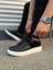 JY155 Warrior Bağcıklı ve Fermuarlı Cilt Süet Erkek Günlük Sneaker Ayakkabı Csbt - Siyah 3