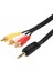 3.5mm To 3xrca Av Ses Görüntü Kablosu 1.5m Uzun Jackli Tv Discman Müzik Çalar Uyumlu 3