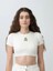 Kız Çocuk Fitilli Yarım Kollu Crop T-Shirt 1