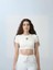 Kız Çocuk Fitilli Yarım Kollu Crop T-Shirt 5