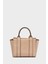 Kadın Mini Tote Vegan Deri El Çantası Gold Toka Günlük ve Iş Trend Tasarım Modern Stil Mükemmel Uyum 5