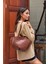 Kadın Geniş Fermuarlı Pu Deri Shopper Çanta El ve Omuz Askılı Günlük Premium Kalite Özel Tasarım 2