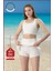 Kadın Alt-Üst Takım Şort & Crop Denizde Havuzda Sporda Casual / Günlük Kullanım Ekru TK3107 5
