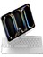 Ipad Pro 11 (2024) F11 Ats Kılıf Magic Dönen Klavyeli Tablet Kılıf - Gümüş Inslm 5