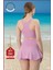Kadın Alt-Üst Takım Şort & Crop Denizde Havuzda Sporda Casual / Günlük Kullanım Lila TK3107 4