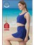 Kadın Alt-Üst Takım Şort & Crop Denizde Havuzda Sporda Casual / Günlük Kullanım Mavi TK3107 4