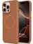 Apple iPhone 15 Pro Max Kılıf Magleather Pro Kahverengi 1