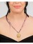 El Yapımı Ametist Silindir Boncuklu Bronz Güneş Yüz Kolye – Boho Vintage Statement 2