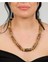 El Yapımı Silindir Akik & Bronz Diskli Statement Kolye – Boho Vintage 2