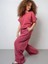 Kız Çocuk Kemerli Geniş Paça Gabardin Pantolon 3