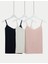 3'lü Pamuk Karışımlı İnce Askılı Atlet 4