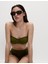 Destekli Önü Büzgülü Bandeau Bikini Üstü 4