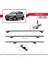 Ford Kuga 2 (C520) 2013-2019 Arası ile Uyumlu Basıc Model Ara Atkı Tavan Barı Gri 3 Adet 5