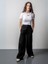 Kız Çocuk Fitilli Metal Yazılı Yarım Kollu Kaşkorse Crop 1