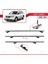 Dodge Journey 2008 ve Sonrası ile Uyumlu Basıc Model Ara Atkı Tavan Barı Gri 2 Adet 5