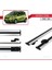 Chevrolet Spark (M300) 2009-2014 Arası ile Uyumlu Basıc Model Ara Atkı Tavan Barı Gri 2 Adet 3