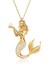 Deniz Kızı Altın Kaplama Gümüş Kolye 3