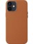 iPhone 12 Mini Kılıf Mbtm Leathersafe Wireless Kapak-Kahverengi 1