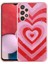Galaxy A13 4g Kılıf Simli Desenli Kamera Korumalı Parlak Mbtm Popy Kapak-Kalp 1