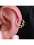 14 Ayar Altın Iç Içe Kıvrımlı Halka Tragus Piercing 3