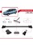Renault Megane Grand Tour 2002-2008 Arası ile Uyumlu Fly Model Ara Atkı Tavan Barı Gri 3 Adet 3