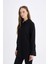 Yeni Sezon Regular Fit Basic Düz Uzun Kollu Tesettür Gömlek Tunik 4