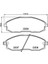 Ön Balata Fişsiz Hyundai H1 97-02-Starex 2.4-2.5 4x4 01-04 1