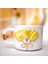 24K Altın Süslemeli Sarı Lale Temalı El Yapımı Seramik Mug 4