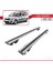 Dacia Logan 2 Mcv (K52) 2007-2012 Arası ile Uyumlu Hook Model Ara Atkı Tavan Barı Gri 2 Adet 4