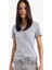 Yeni Sezon Slim Fit Dar Kesim V Yaka Basic Düz Ribana Kısa Kollu Tişört 1