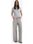 Yeni Sezon Slim Fit Dar Kesim V Yaka Basic Düz Ribana Kısa Kollu Tişört 2