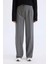 Yeni Sezon Standart Boy Kumaş Pantolon Wide Leg Geniş Bol Paça Basic Düz Yüksek Bel 4