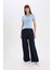 Yeni Sezon Slim Fit Dar Kesim V Yaka Basic Düz Ribana Kısa Kollu Tişört 2