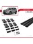 Nissan Rogue 2 (T32) 2014-2020 Arası ile Uyumlu Fly Model Ara Atkı Tavan Barı Siyah 3 Adet 5