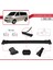 Volkswagen T5 Multivan 2003-2015 Arası ile Uyumlu Fly Model Ara Atkı Tavan Barı Siyah 3 Adet 3