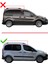 Peugeot Partner 2 Tepee 2008-2018 Arası ile Uyumlu Fly Model Ara Atkı Tavan Barı Siyah 3 Adet 3