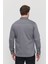 Slim Fit Erkek Kot Gömlek Gri 7