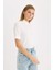Yeni Sezon regular Fit Yarım Balıkçı Yaka Fitilli Kaşkorse Basic Düz Kısa Kollu Tişört 4