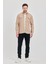 Slim Fit Erkek Kot Gömlek Bej 5
