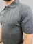 Erkek Dalga Çizgili Slim Fit Polo Yaka Gri Triko Tişört 5