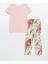Yeni Sezon Bisiklet Yaka Cicekli Kadin Pijama Takimi - S5AH23Z8 5