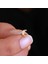 14 Ayar Altın Taşlı Hilal Tragus Piercing 1
